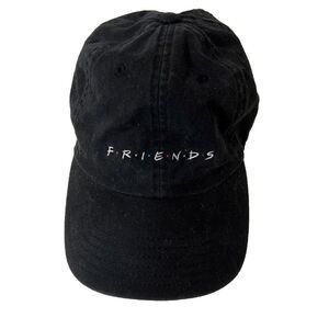Friends Hat Cap Strap‎ Back Black TV Show 90s Casual Embroidered